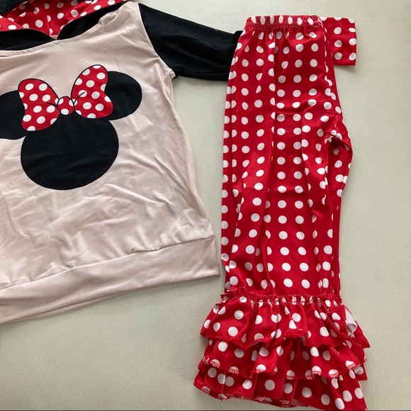 Boutique Minnie Mouse cute hoodie pants set - Picture 4 of 6